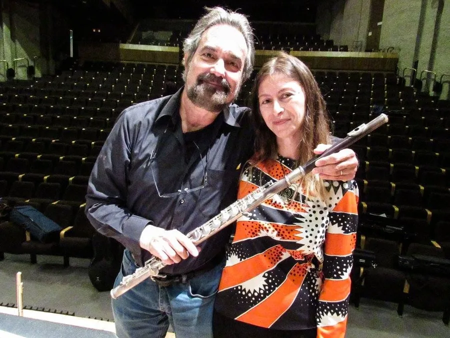 with Noam Buchman, Flute Concerto premiere