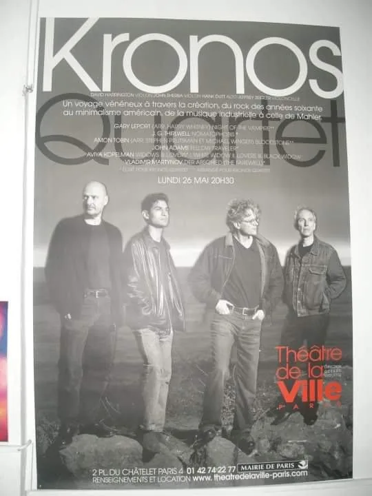 Kronos Quartet, Théâtre de la Ville, Paris